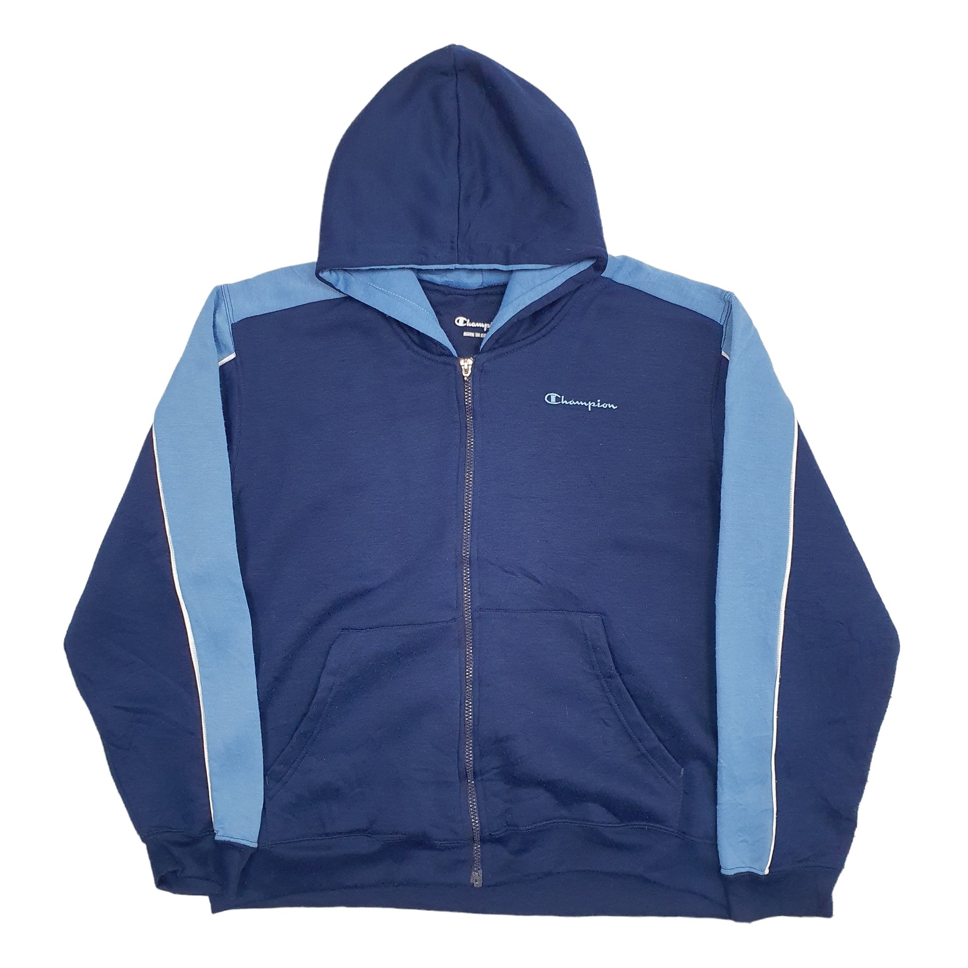Mens Blue Champion  Full Zip Jumper