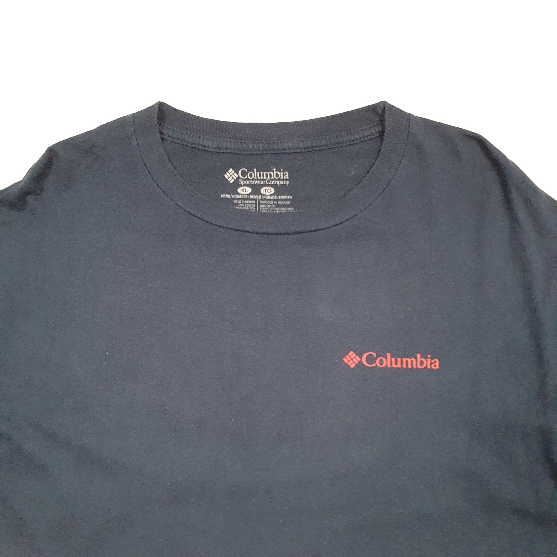 Mens Navy Columbia Sportswear  Short Sleeve T Shirt