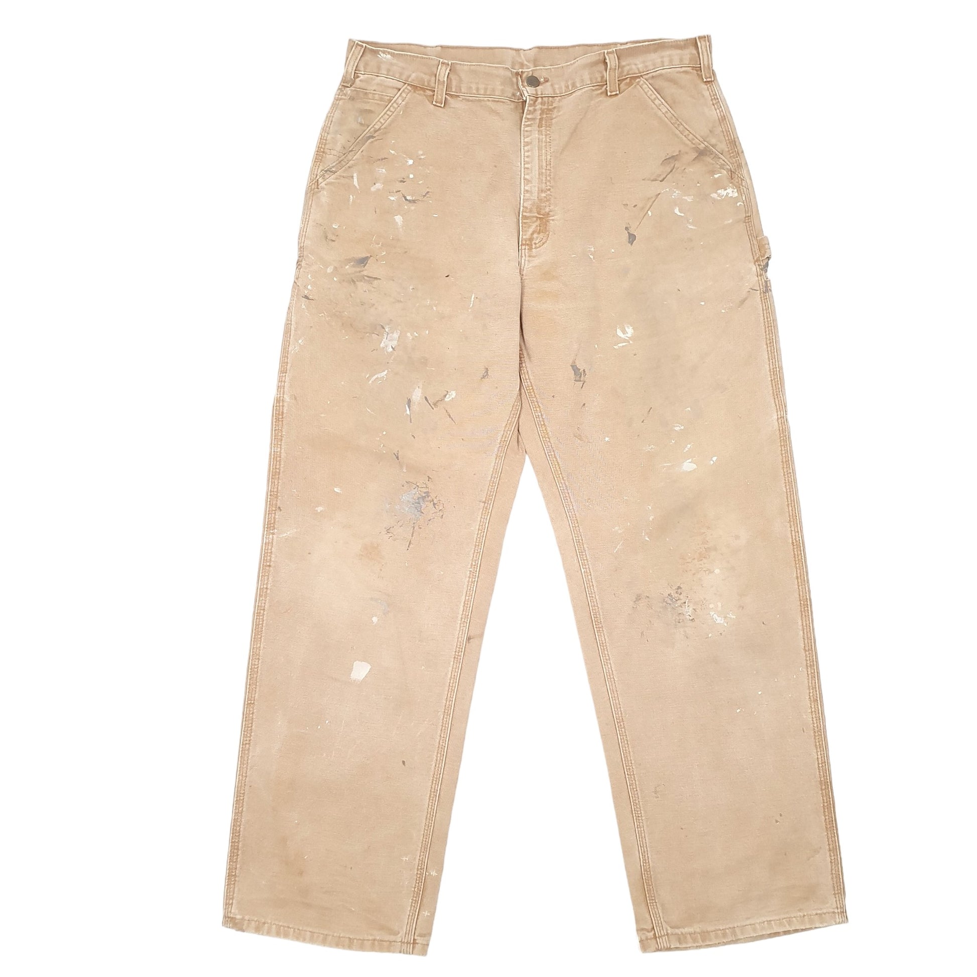 Mens Tan Carhartt  Carpenter Trousers