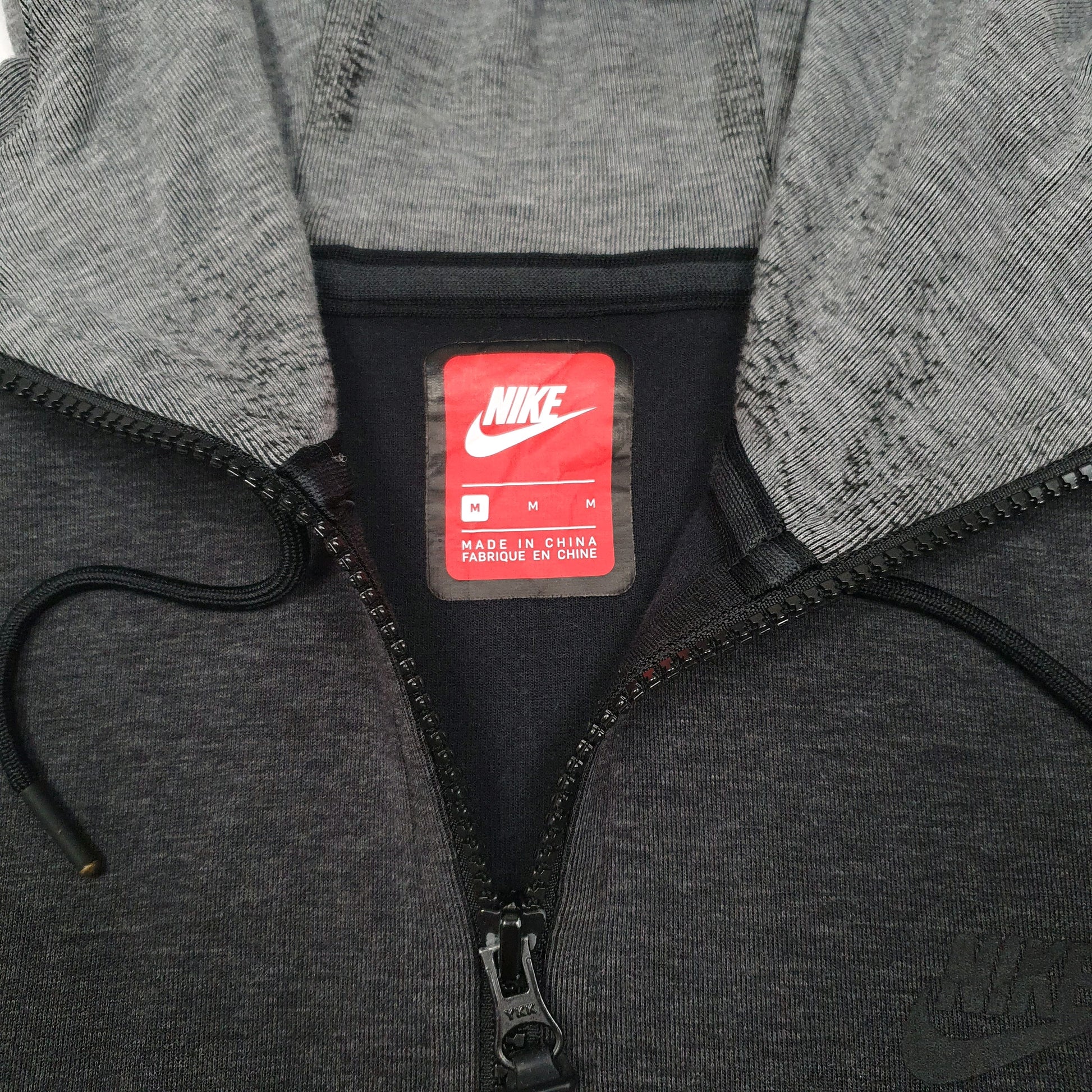 Mens Grey Nike Hoodie Tech Full Zip Jumper