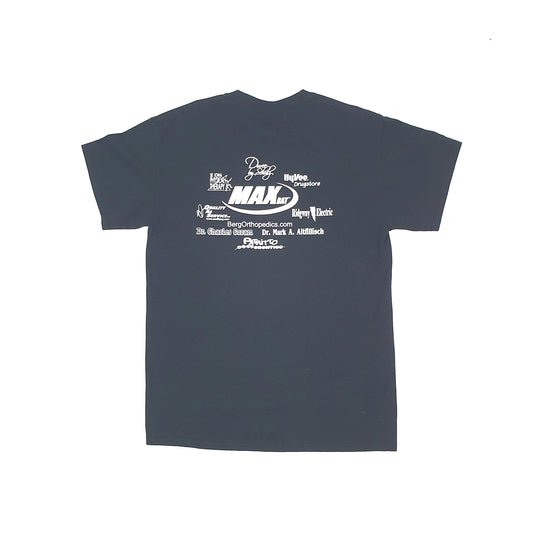 Gildan USA Vintage Softball Short Sleeve T Shirt Black