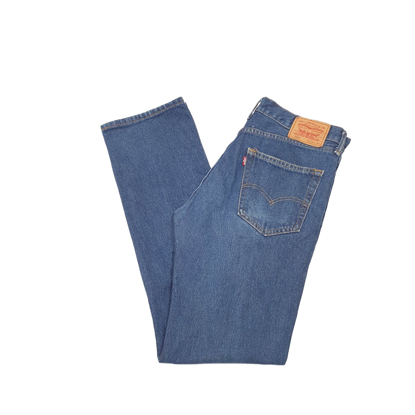 Levis 505 Regular Fit Jeans W34 L34 Blue