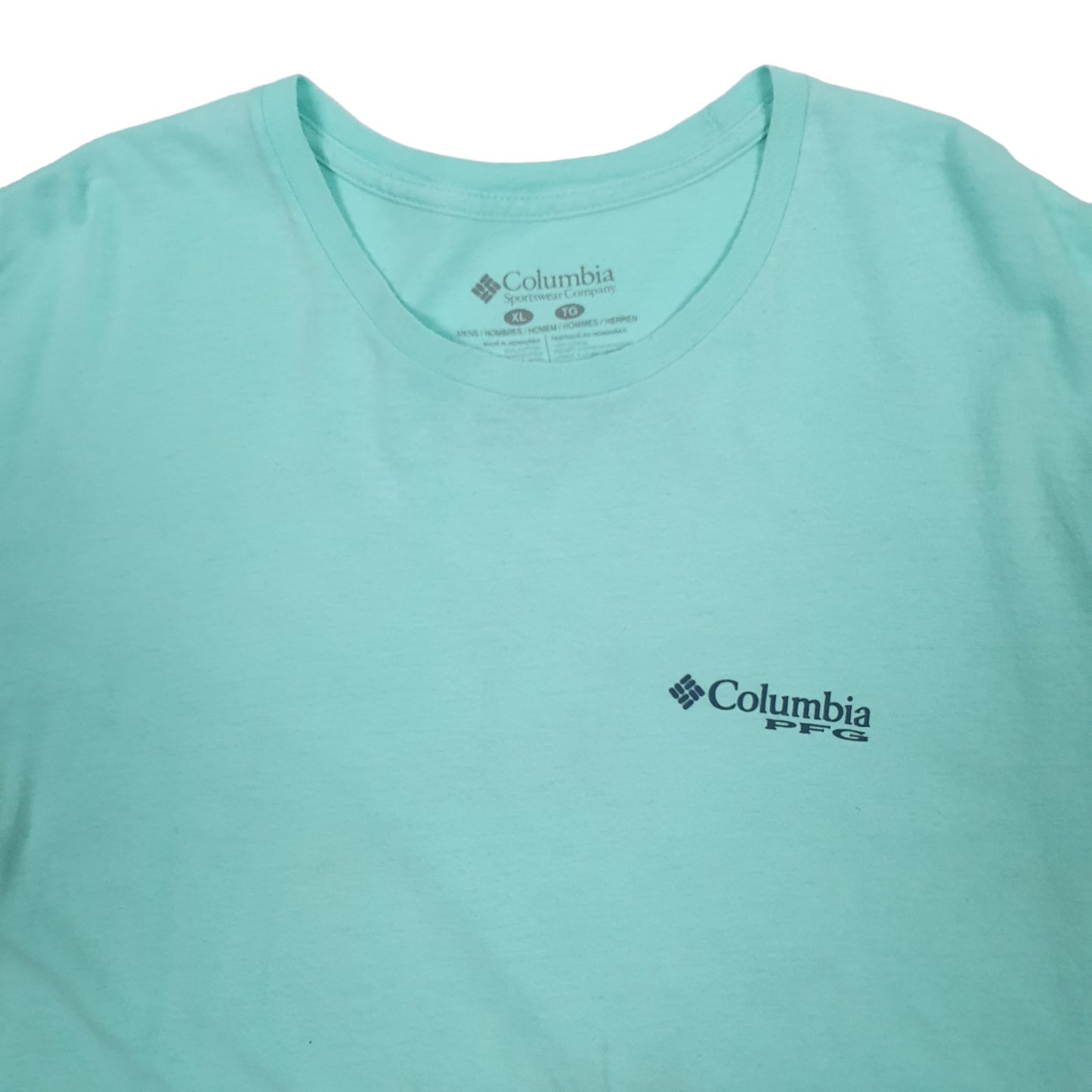 Mens Blue Columbia Sportswear  Short Sleeve T Shirt
