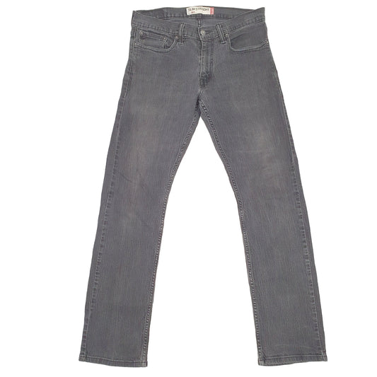 Levis 514 Straight Fit Slim Jeans W31 L30 Black