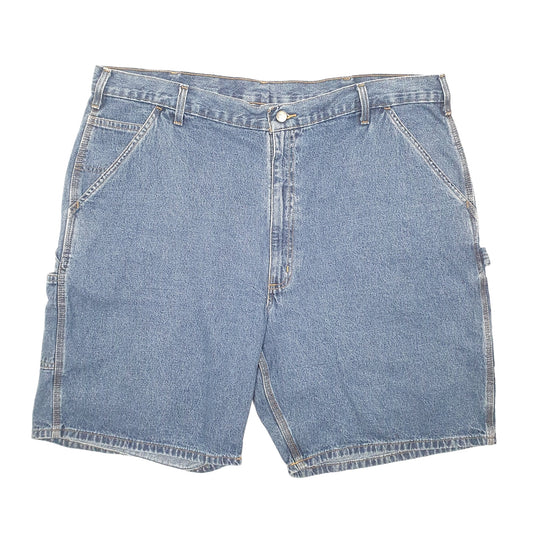 Mens Blue Carhartt Carpenter Workwear Denim Shorts