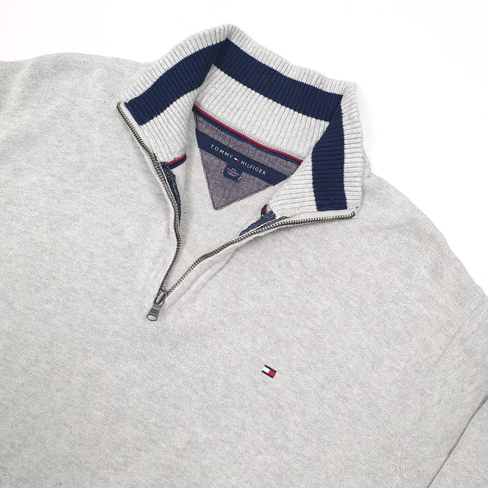 Tommy Hilfiger Quarter Zip XXL Grey