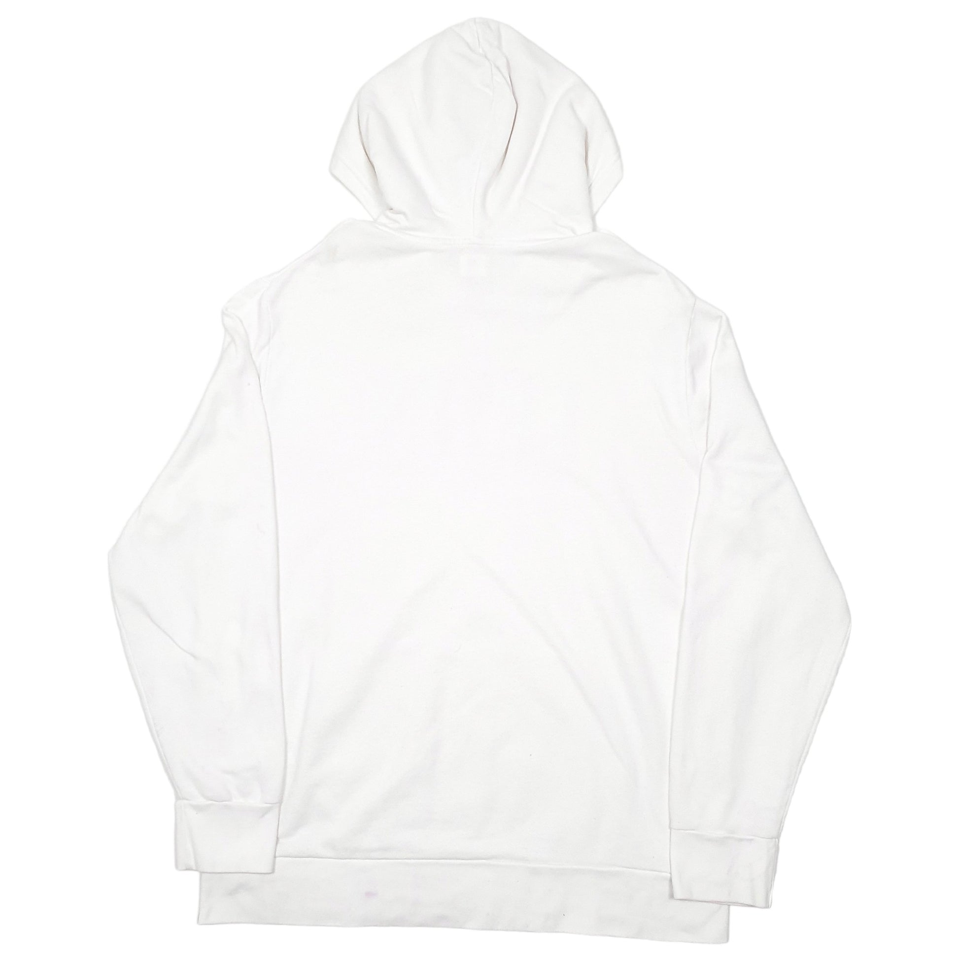 Mens White Levis Spellout Hoodie Jumper