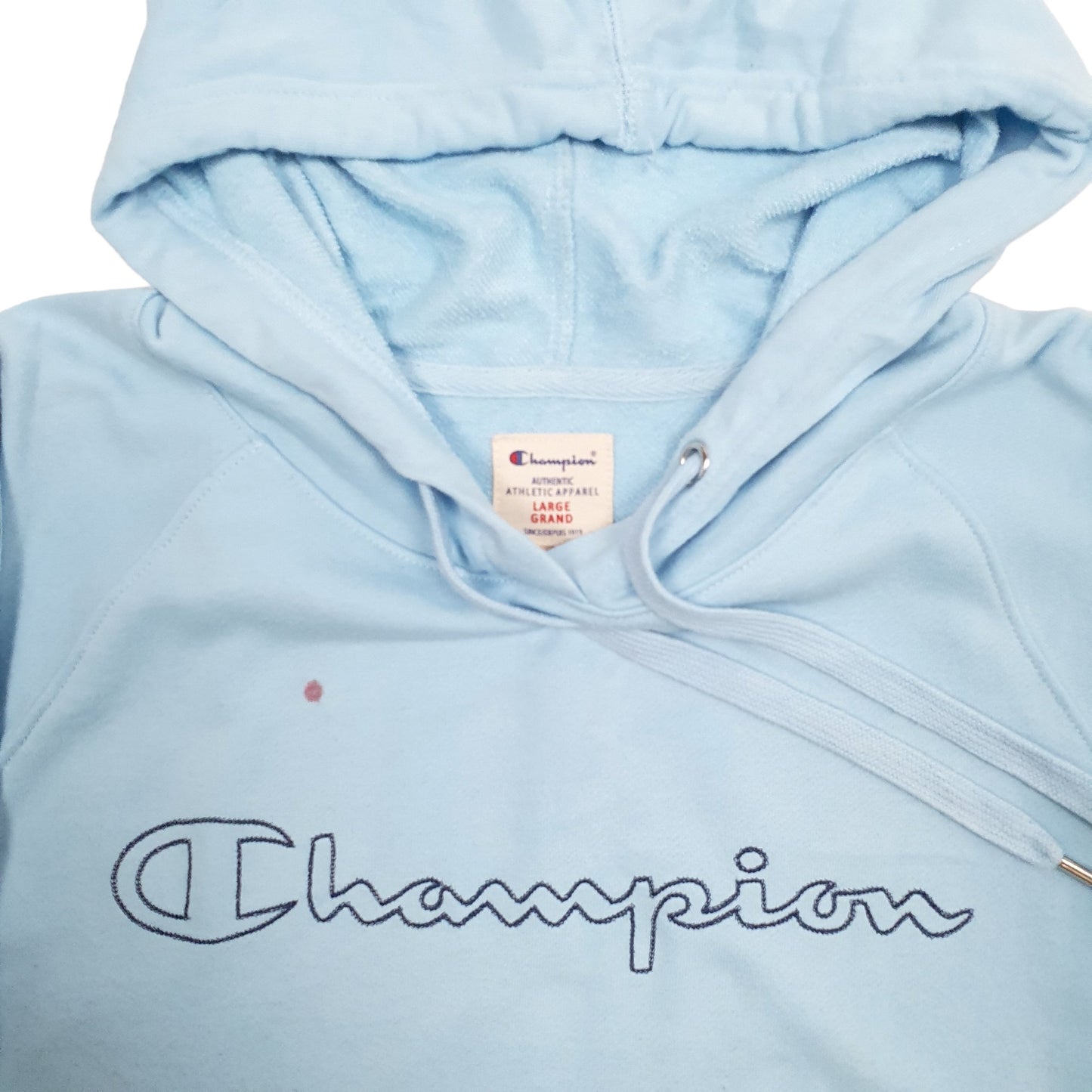Mens Blue Champion  Hoodie Jumper
