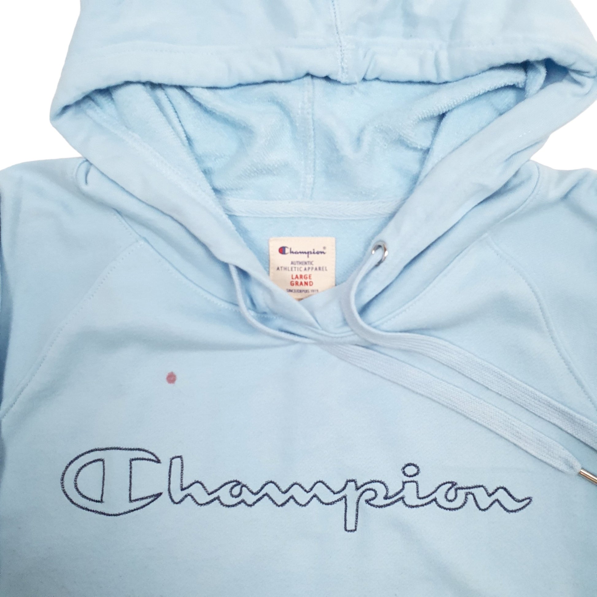 Mens Blue Champion  Hoodie Jumper