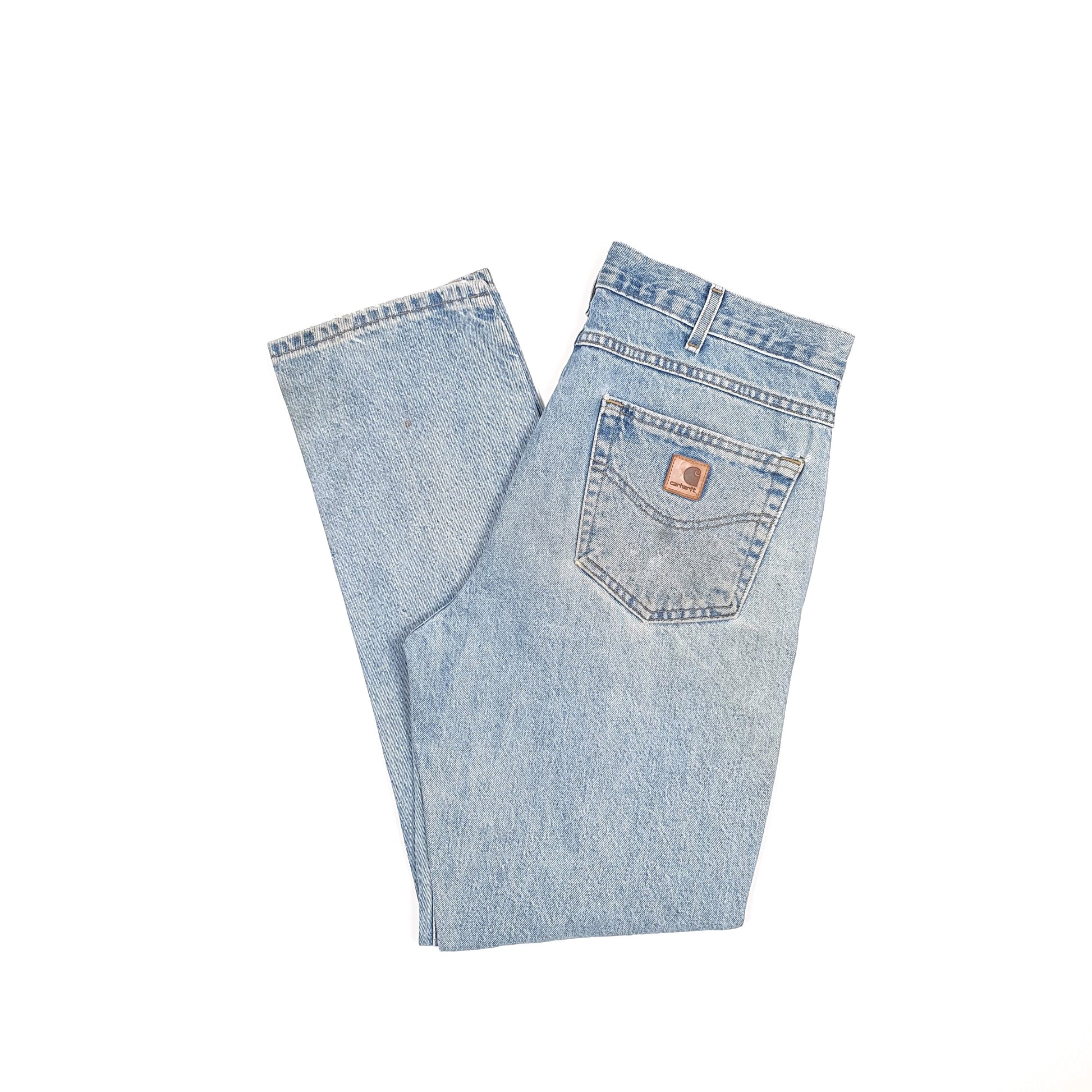 Carhartt Casual Regular Fit Repairs Needed Jeans W34 L31 Blue