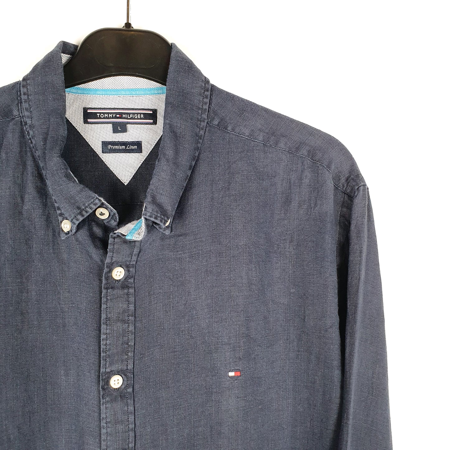 Tommy Hilfiger Long Sleeve Regular Fit Linen Shirt