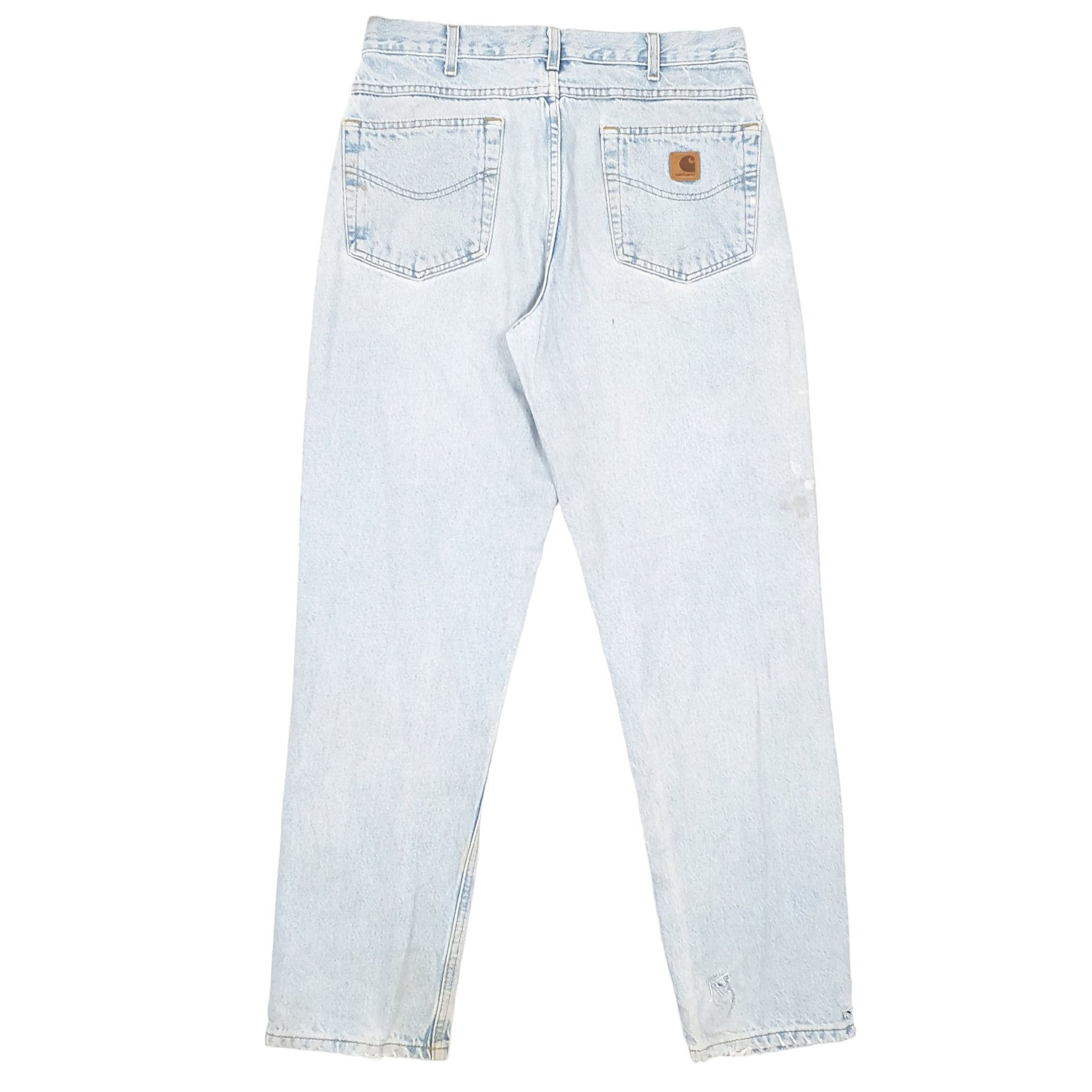 Mens Blue Carhartt Tapered Carpenter JeansW33 L32