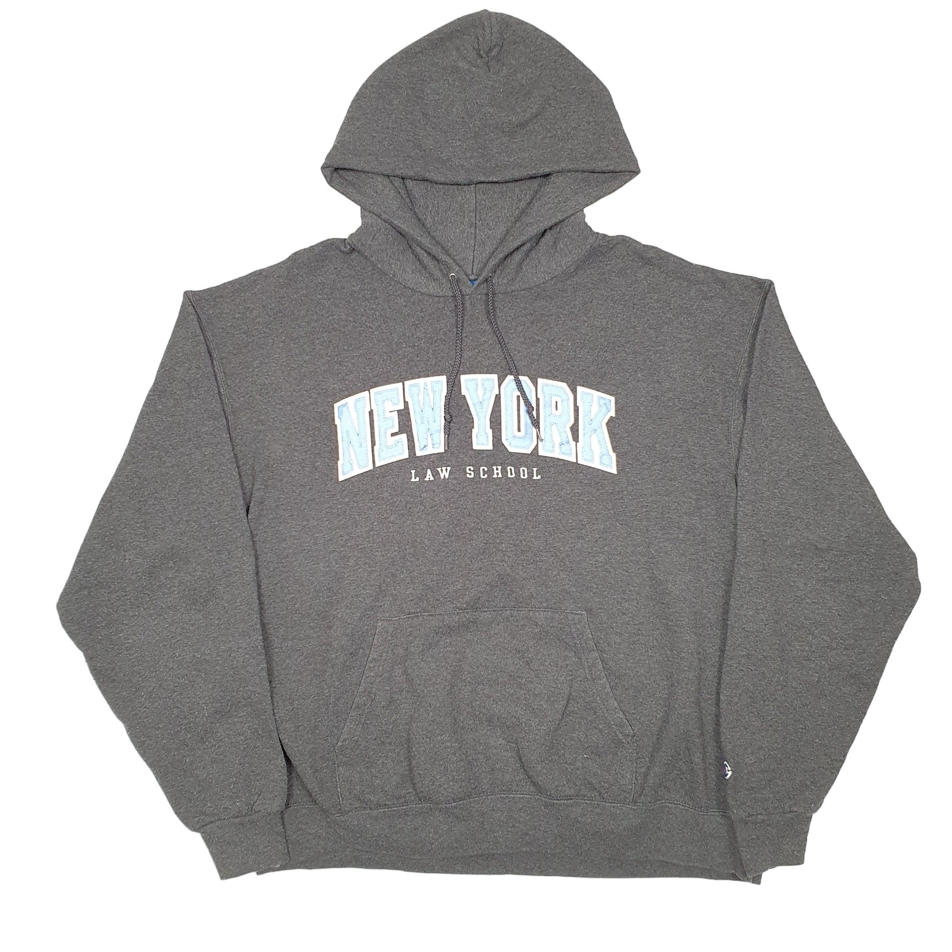 Mens Grey Champion New York Law School Hoodie Jumper