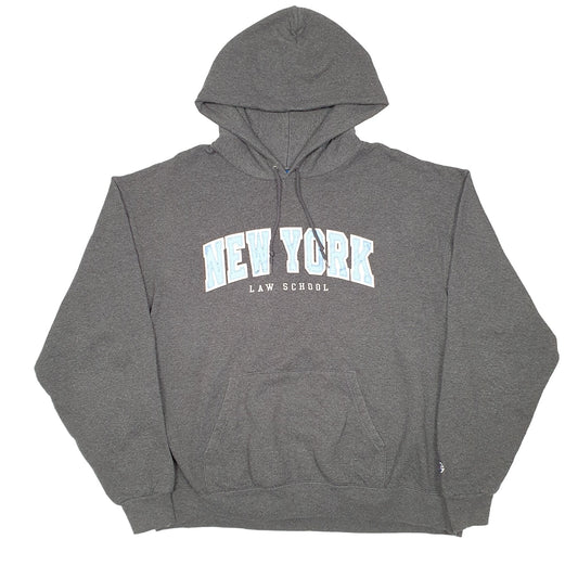 Mens Grey Champion New York Law School Hoodie Jumper