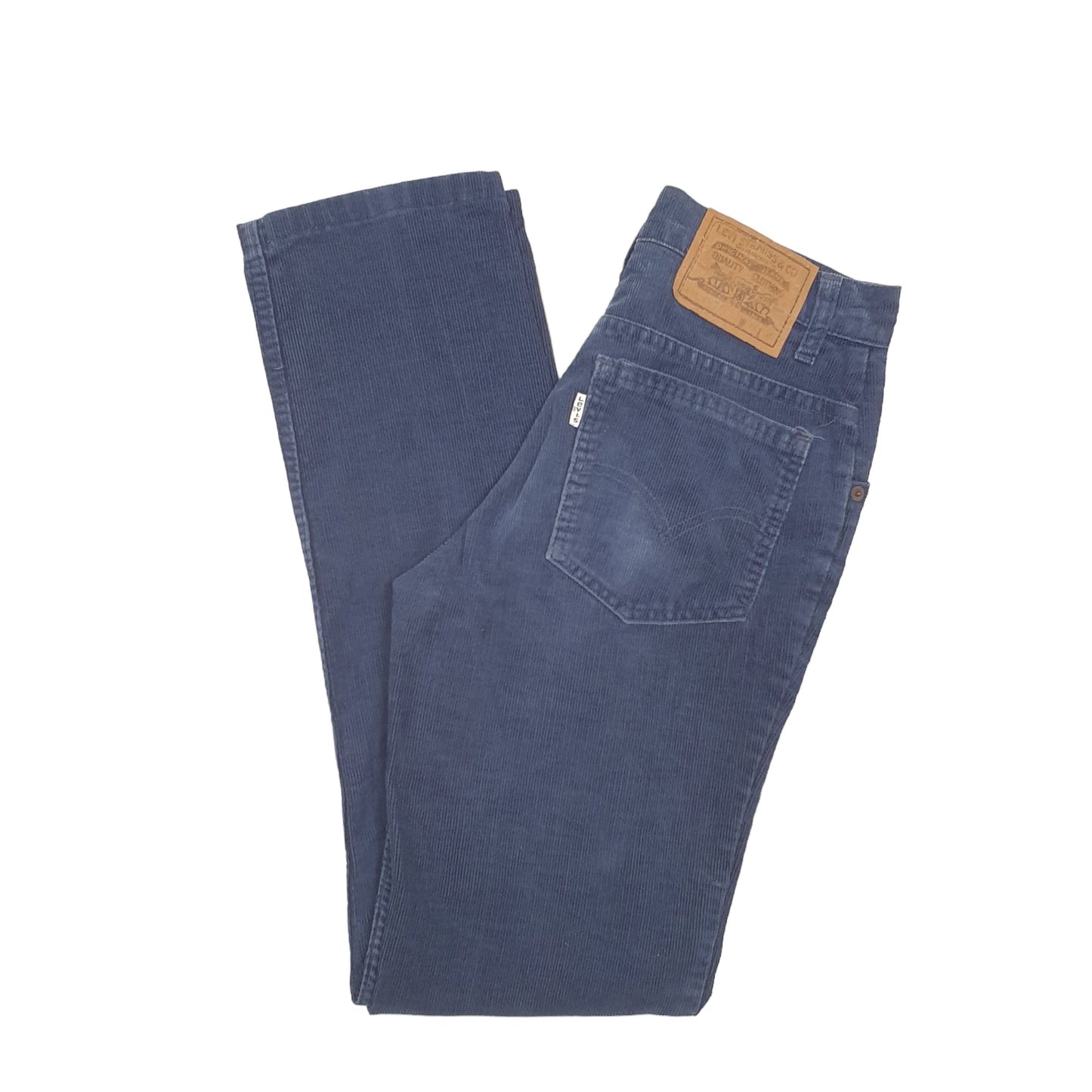 Mens Navy Levis 631 Corduroy Trousers