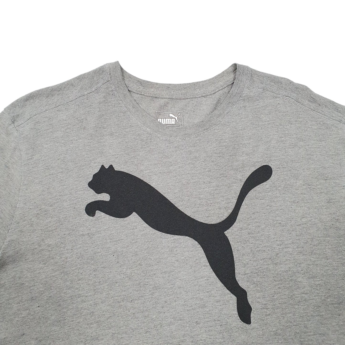 Puma Short Sleeve T Shirt Grey