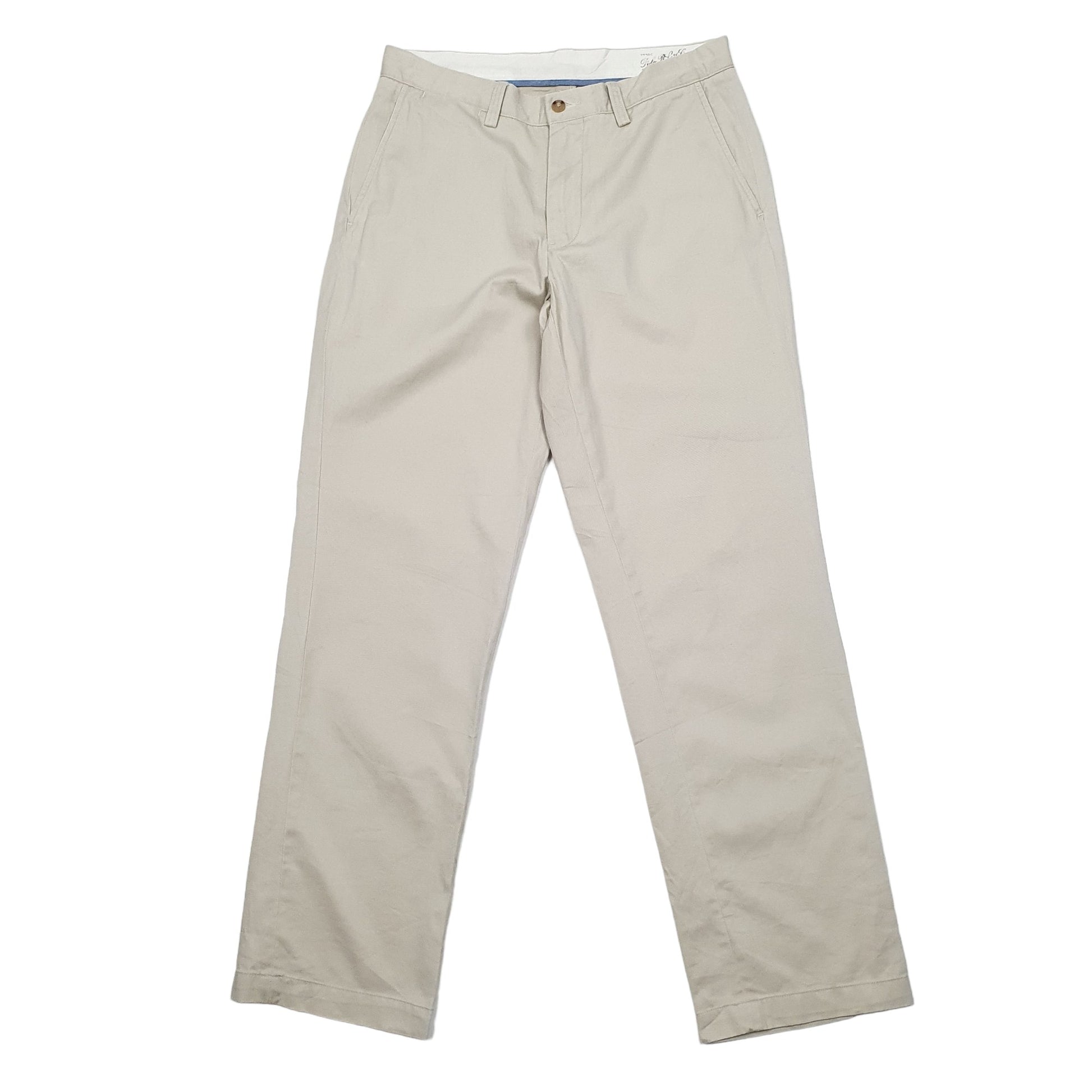 Mens Polo Ralph Lauren Cream Chino Trousers W30 L30 Cream