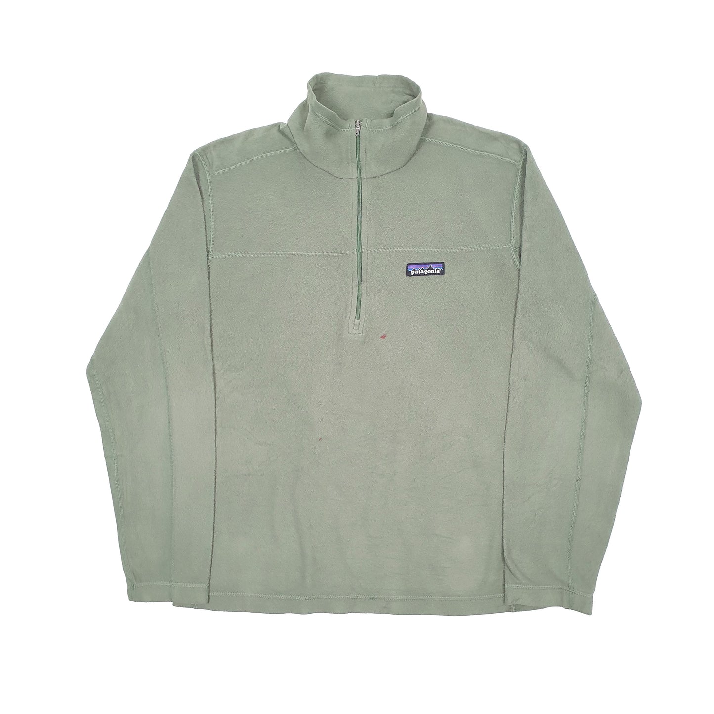 Mens Green Patagonia Micro D Quarter Zip Jumper