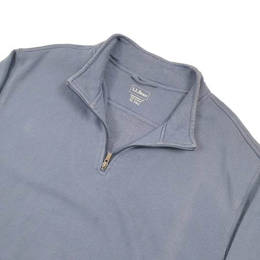 LL Bean Quarter Zip XL Blue
