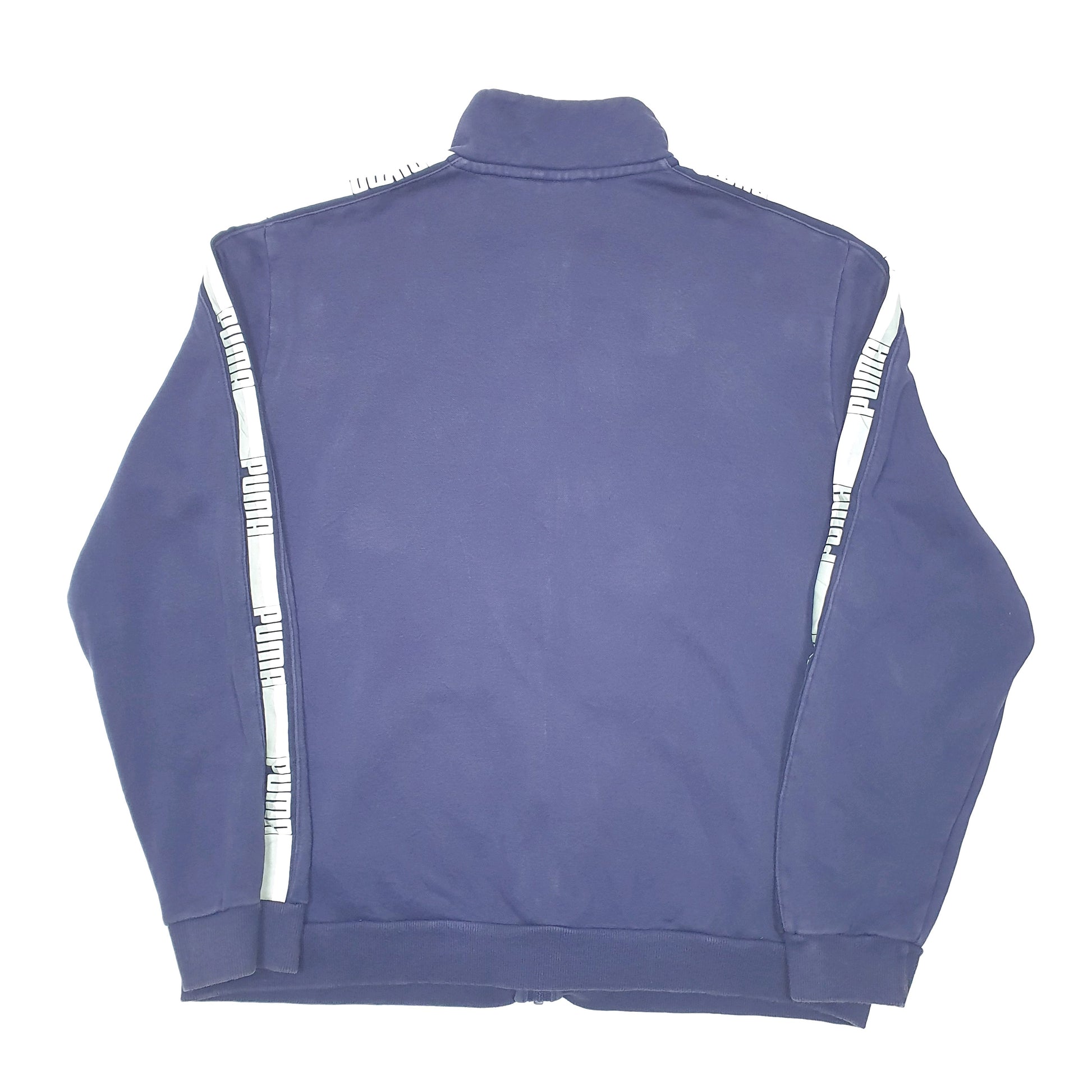 Mens Navy Puma Sweatshirt Full Zip Jumper