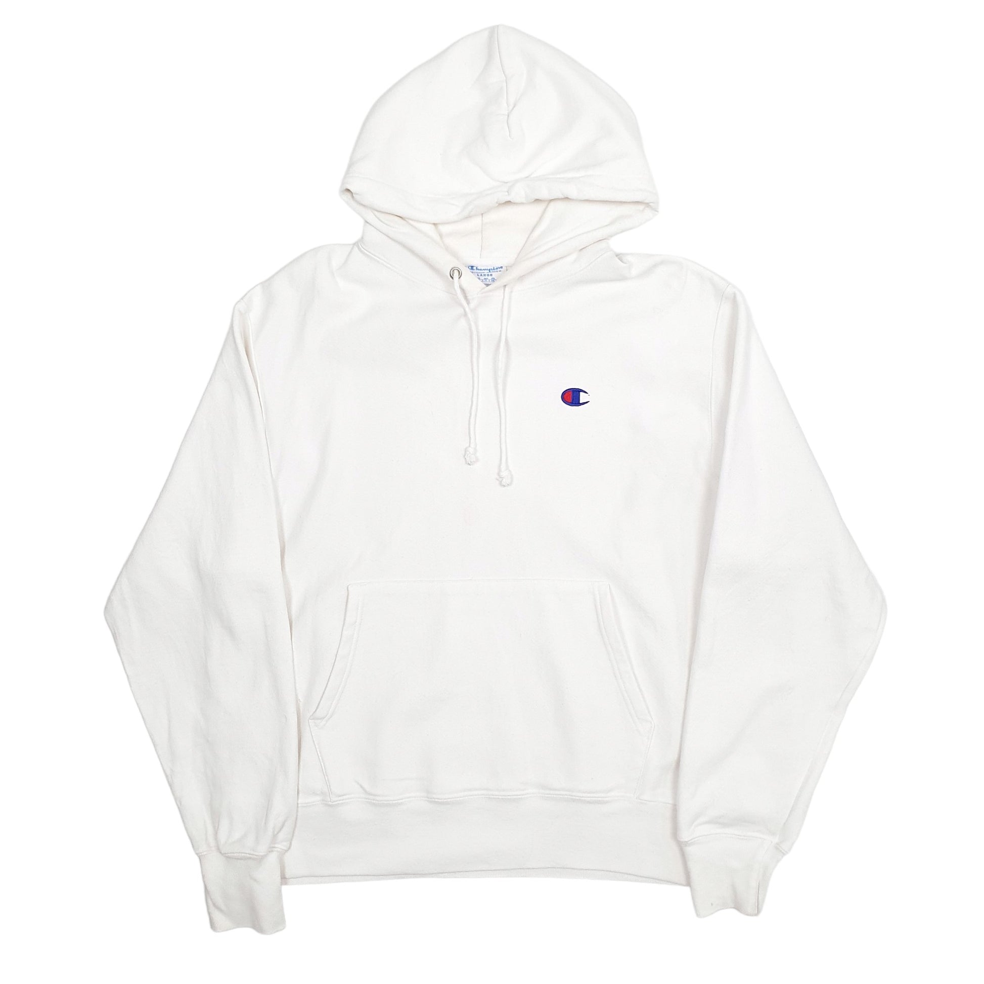 Mens White Champion  Hoodie Jumper