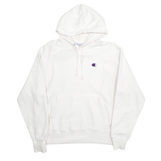 Mens White Champion  Hoodie Jumper