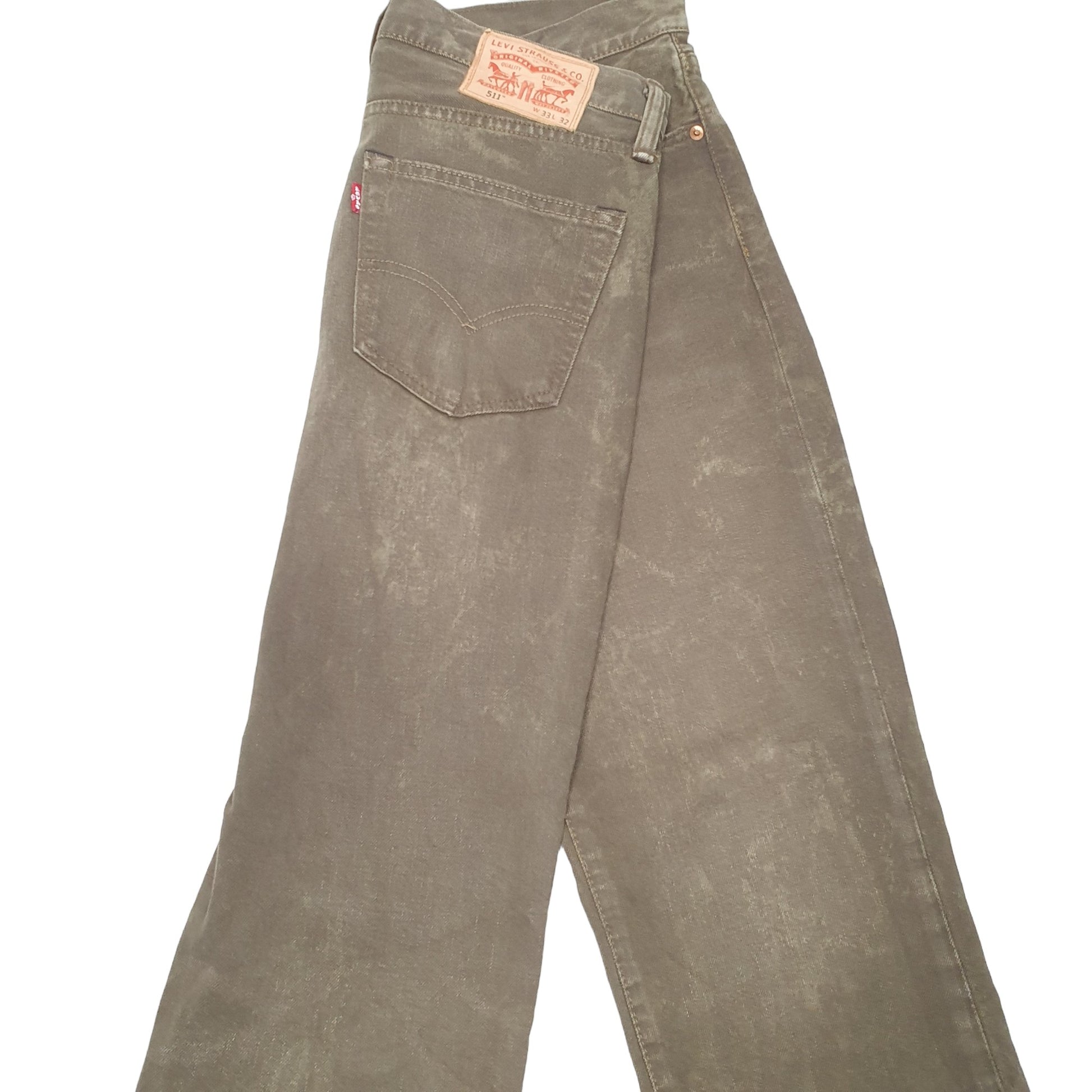 Mens Brown Levis  511 JeansW33 L32
