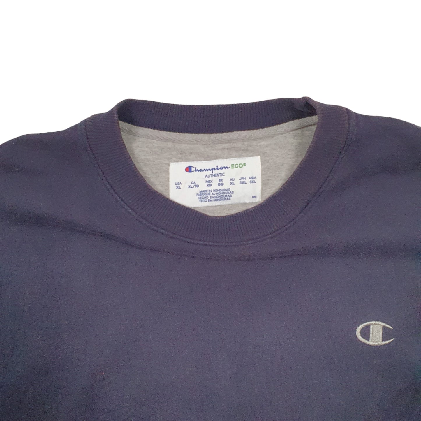 Mens Blue Champion  Crewneck Jumper