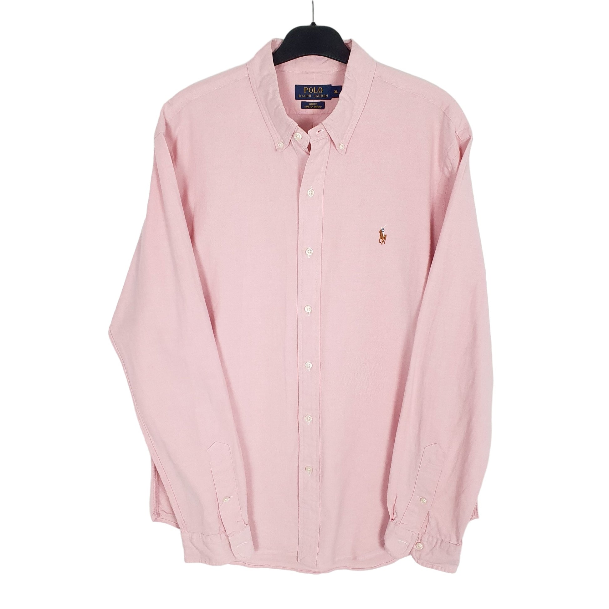 Ralph Lauren Stretch Oxford Long Sleeve Slim Fit Shirt Pink
