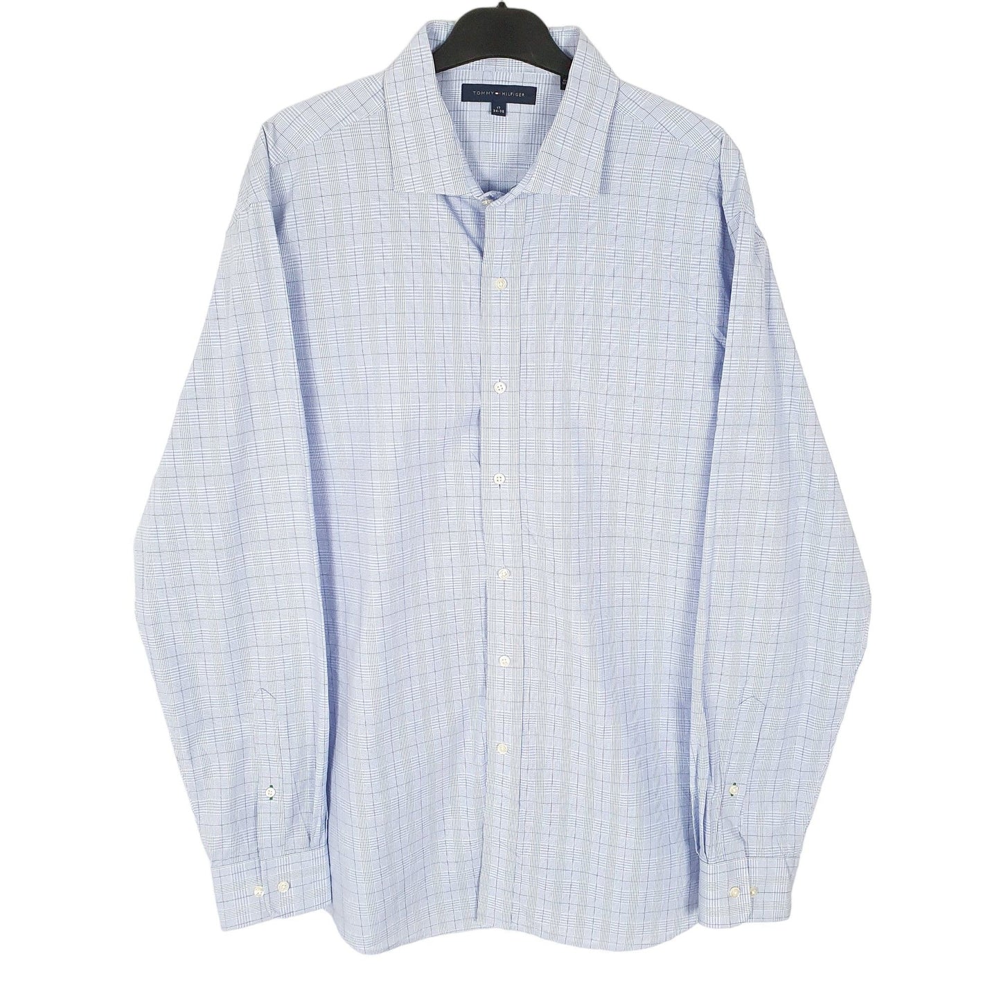 Tommy Hilfiger Long Sleeve Slim Fit Check Shirt Blue