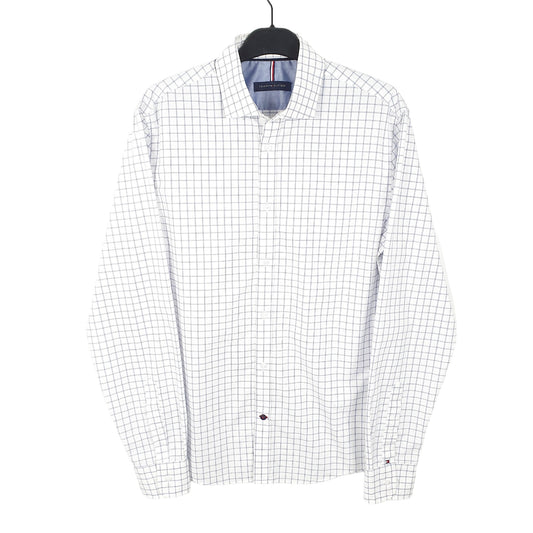 Tommy Hilfiger Long Sleeve Regular Fit Check Shirt White