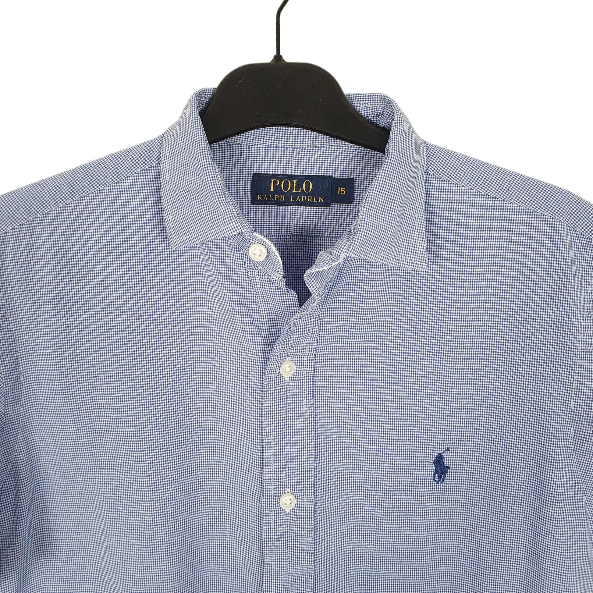 Ralph Lauren Short Sleeve Regular Fit Check Shirt Blue
