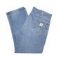Mens Blue Carhartt Fire Resistant Carpenter JeansW38 L30