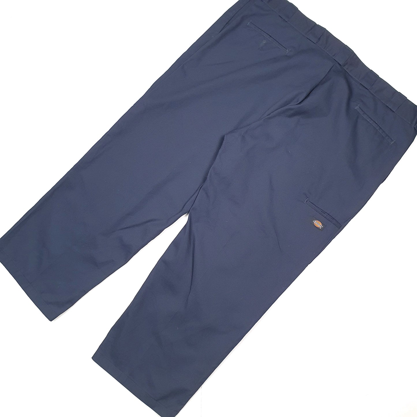 Mens Dickies Double Knee Workwear Loose Fit Navy Chino Trousers W48 L29 Navy