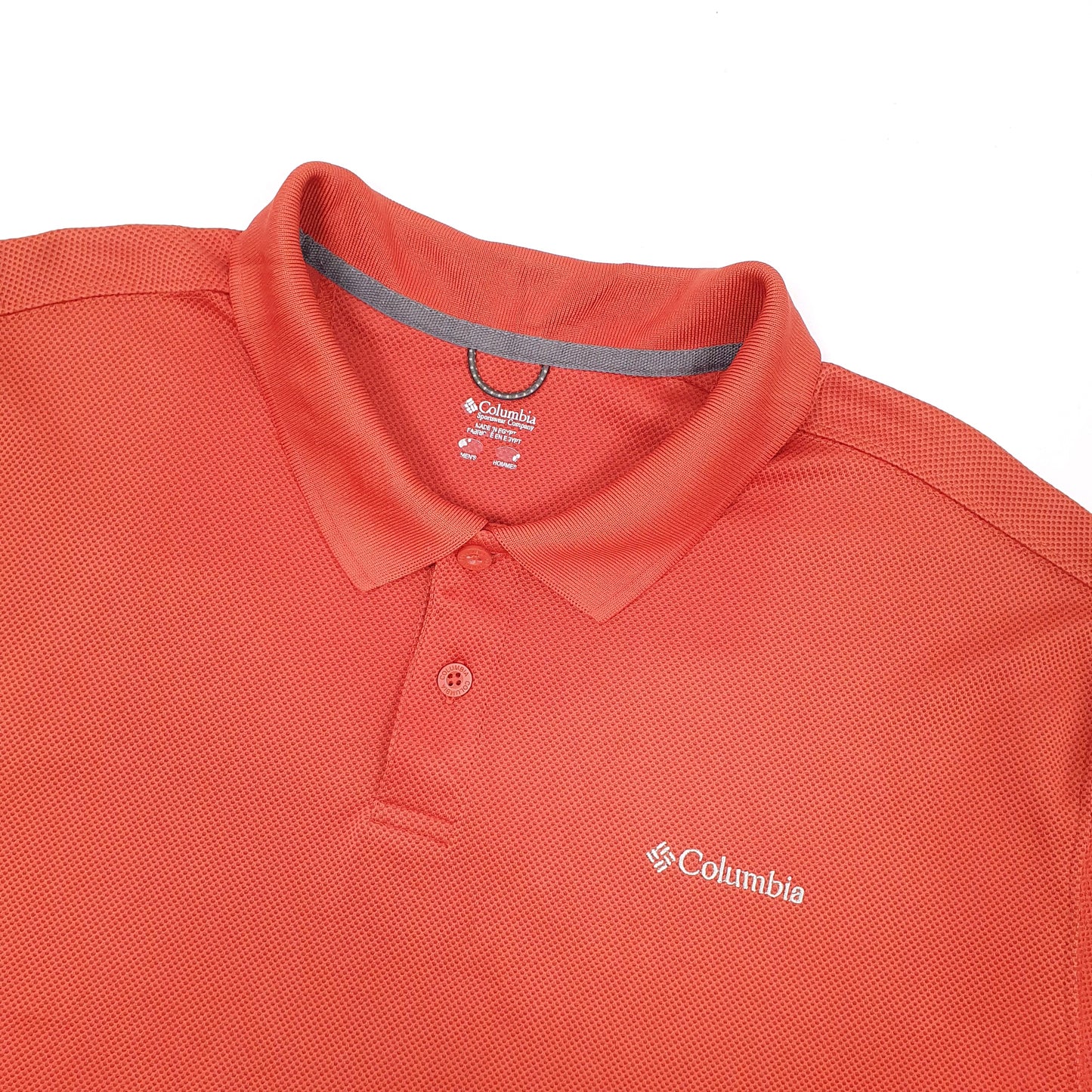 Columbia Sportswear Active Short Sleeve Polyester Polo Shirt Orange