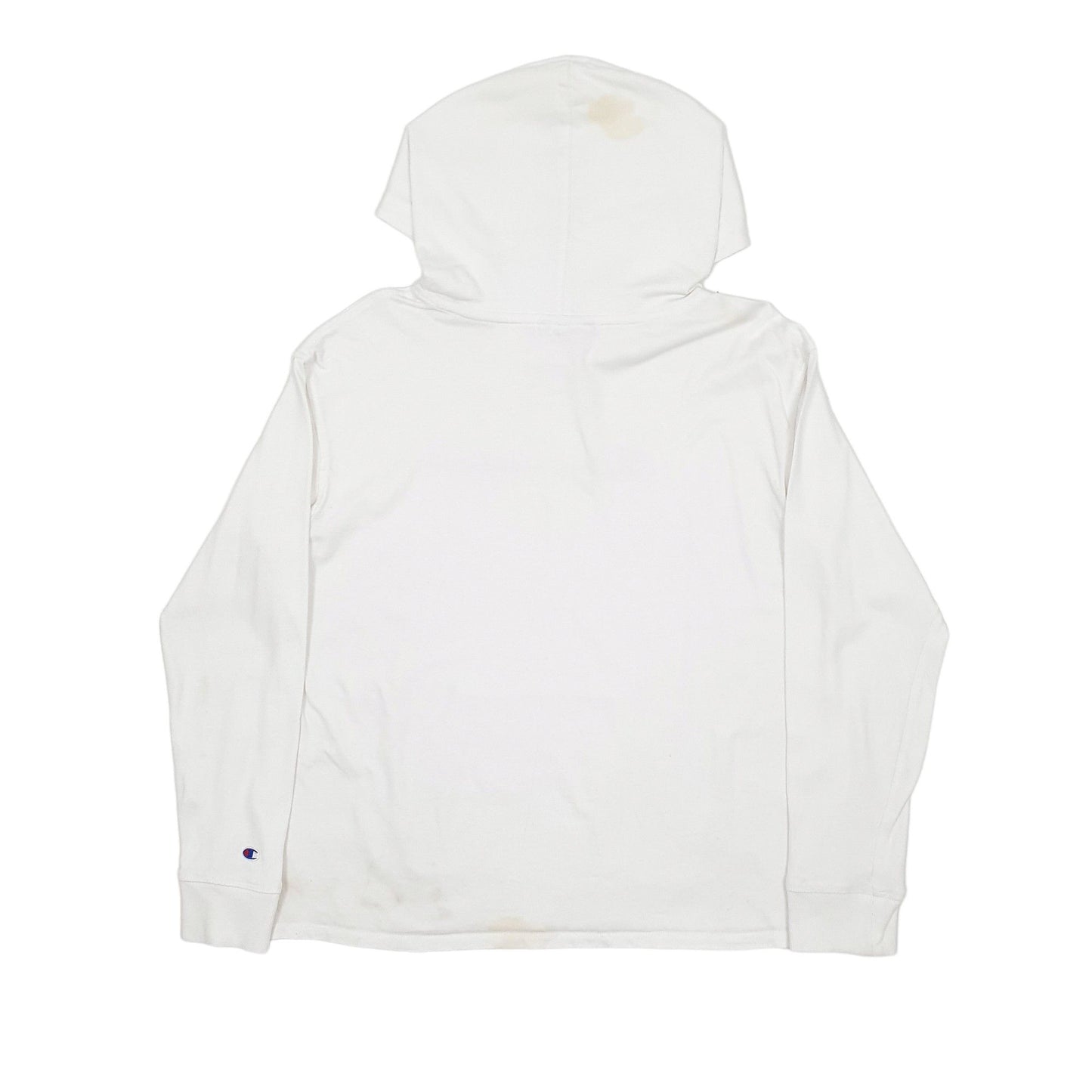 Mens White Champion  Hoodie Jumper