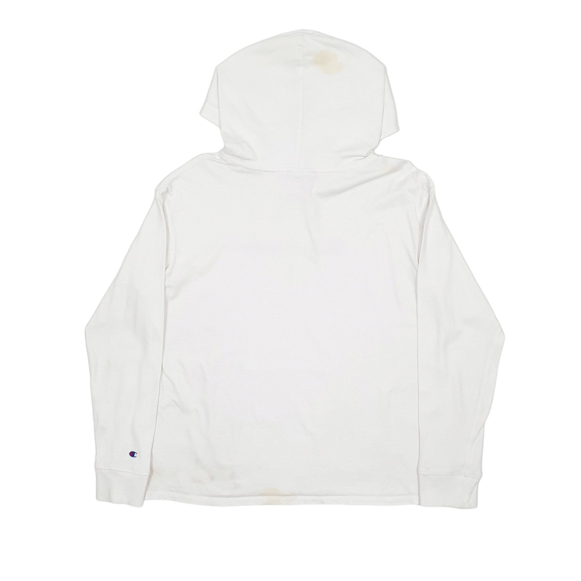 Mens White Champion  Hoodie Jumper