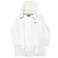 Womens White Tommy Hilfiger Hoodie Gown Long Full Zip Jumper