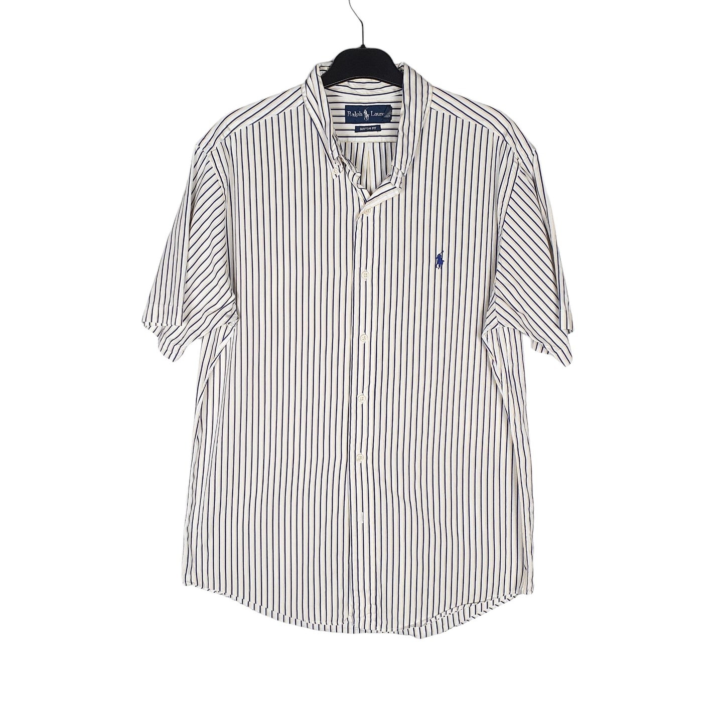 Polo Ralph Lauren Short Sleeve Custom Fit Striped Shirt White