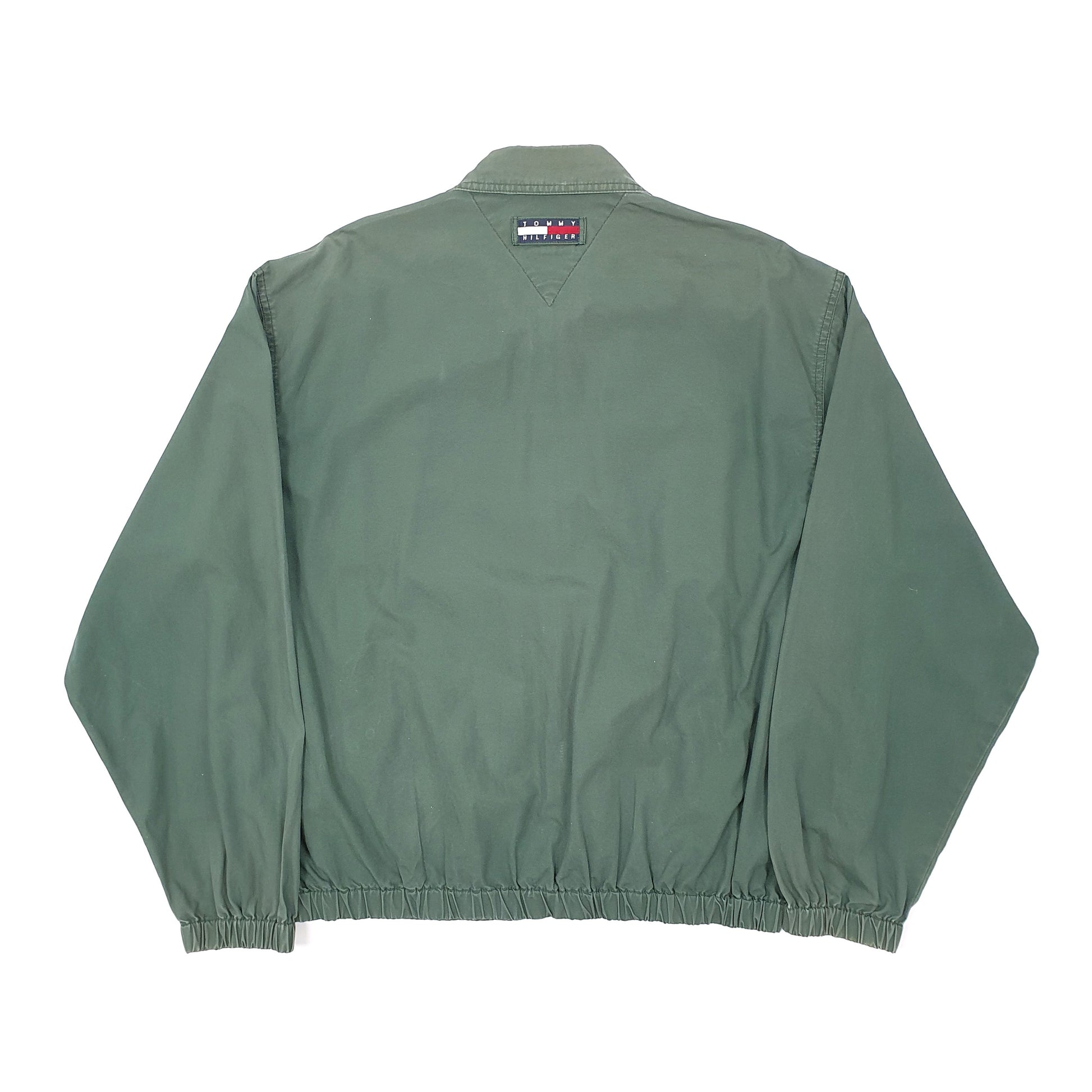 Mens Green Tommy Hilfiger Vintage Harrington Jacket Coat