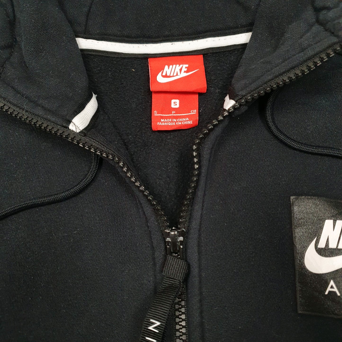 Mens Black Nike Hoodie Full Zip Jumper