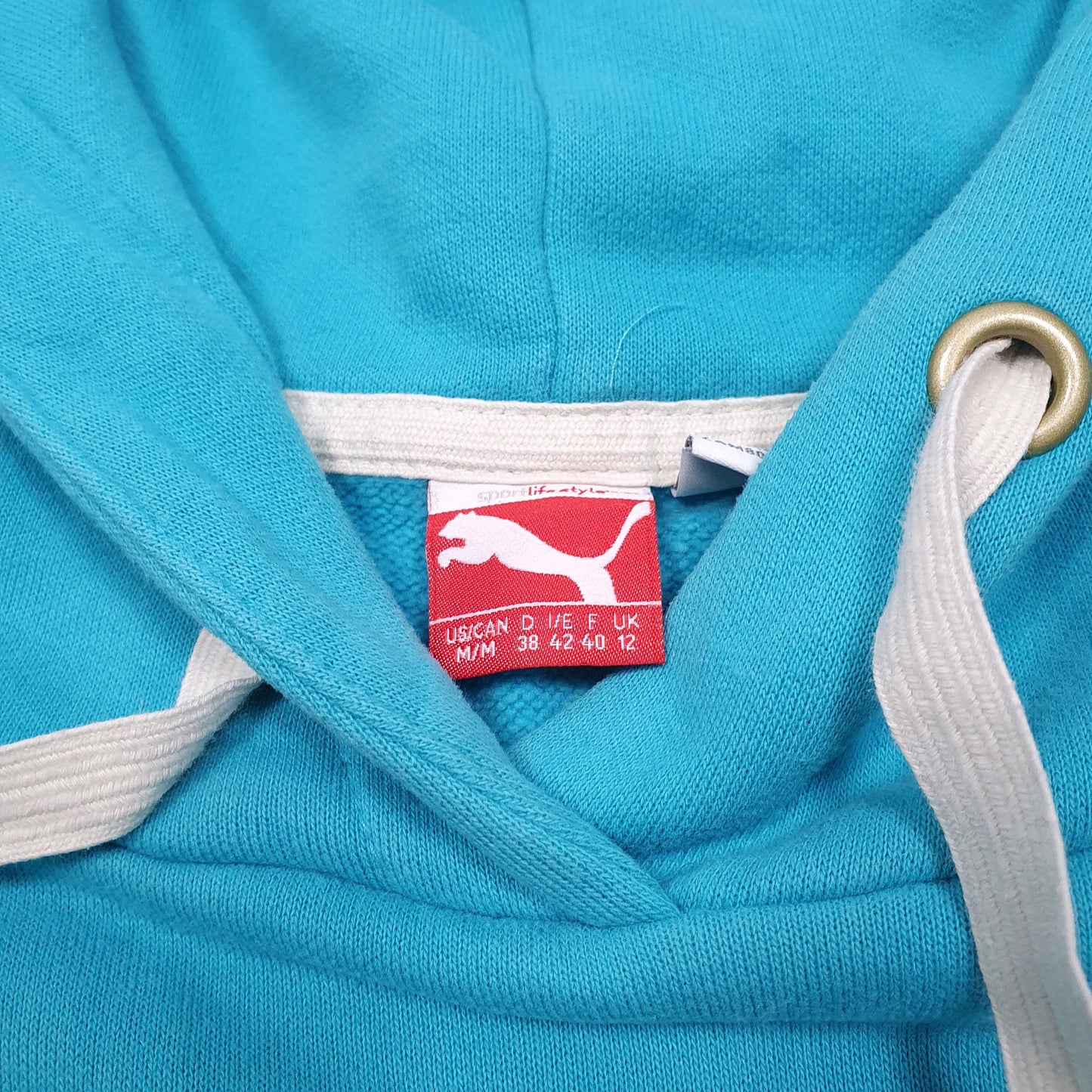 Womens Turquoise Puma  Hoodie Jumper