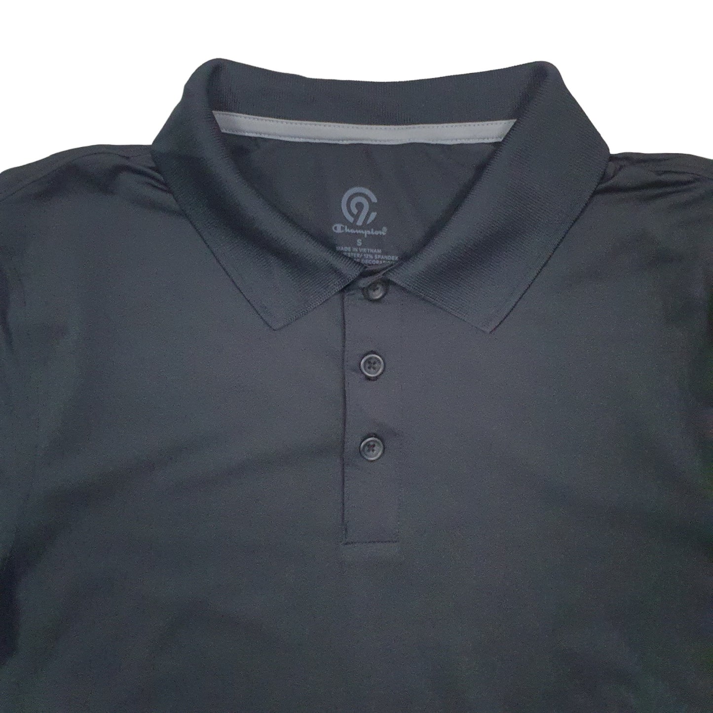Champion Short Sleeve Polyester Polo Shirt Black