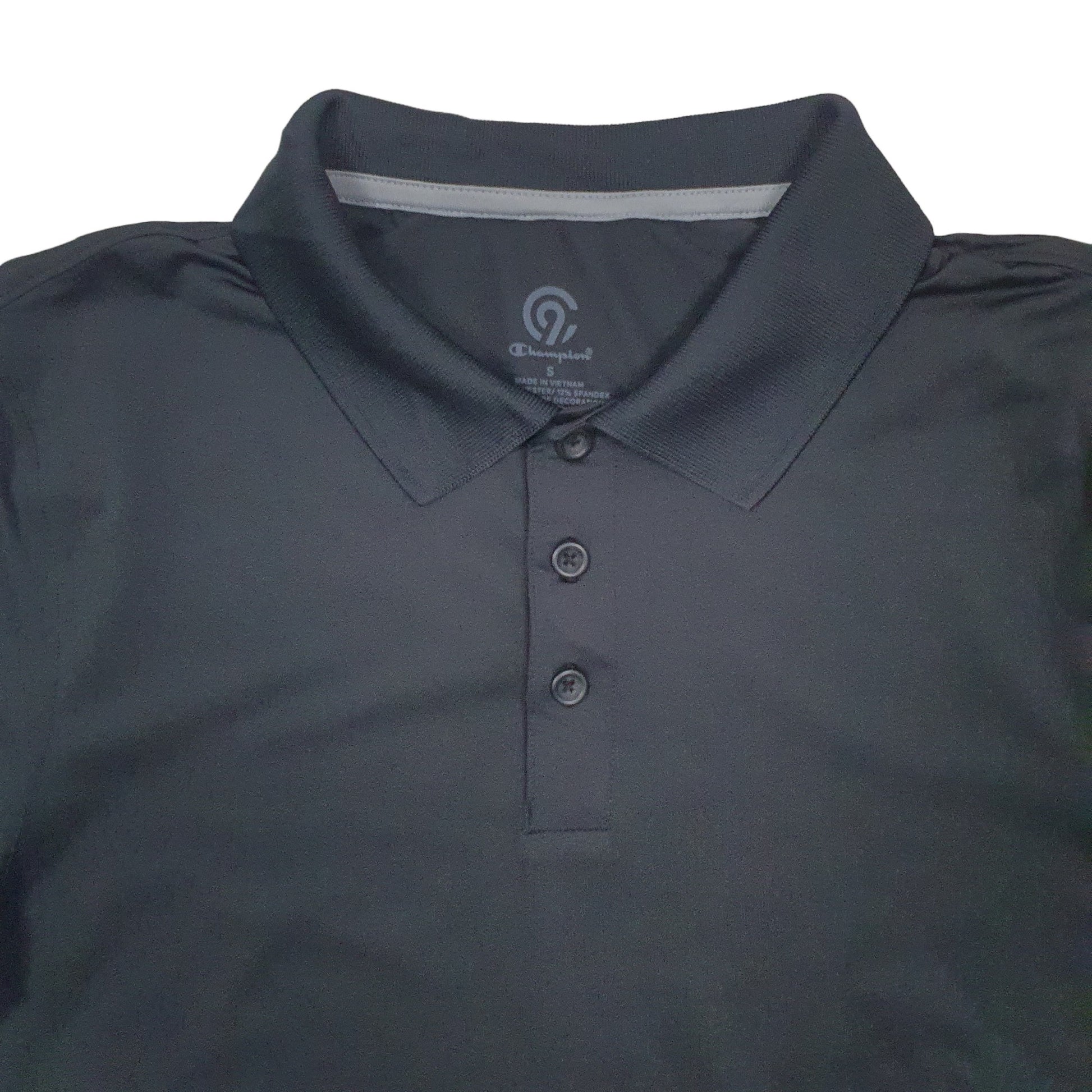 Champion Short Sleeve Polyester Polo Shirt Black