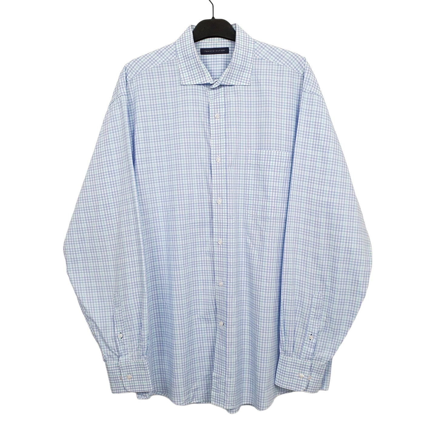 Tommy Hilfiger Long Sleeve Regular Fit Check Shirt Blue