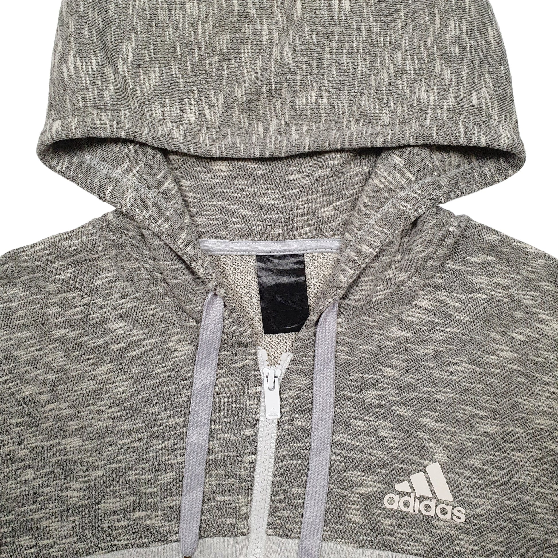 Mens Grey Adidas  Full Zip Jumper