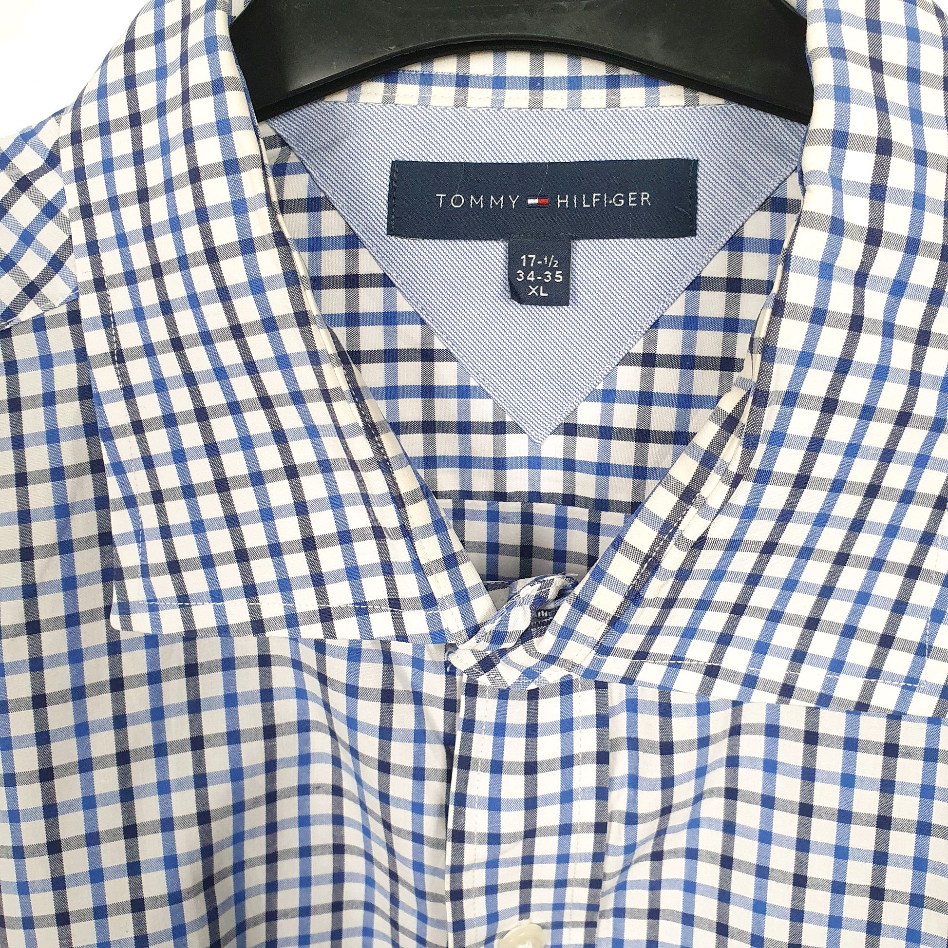 Tommy Hilfiger Long Sleeve Regular Fit Check Shirt Blue