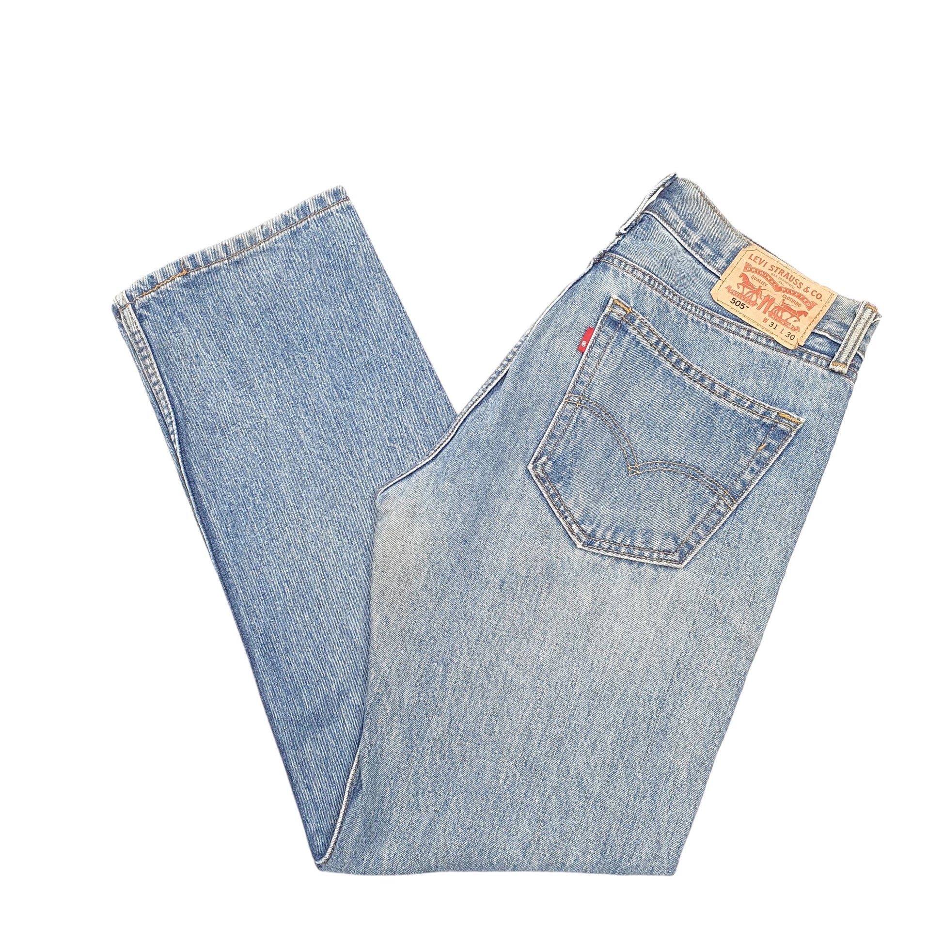 Mens Blue Levis  505 JeansW31 L30