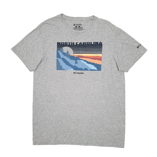 Mens Grey Columbia Sportswear North Carolina Short Sleeve T Shirt