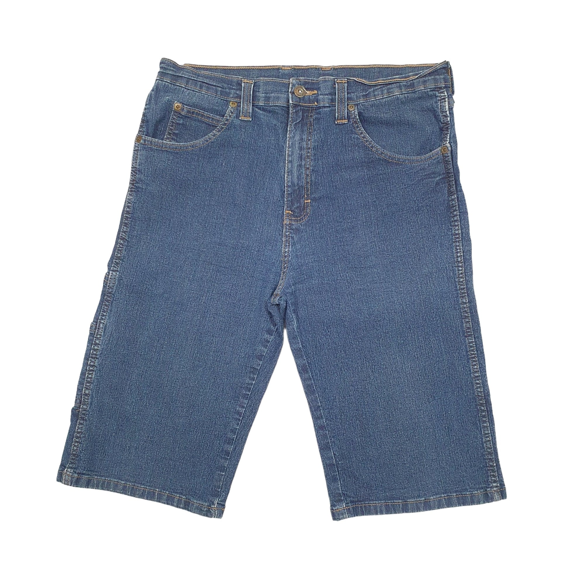 Mens White Dickies Stretch Fit Denim Shorts